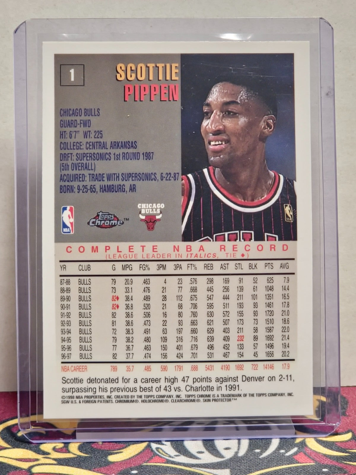 1997-98 Topps Chrome - Scottie Pippen #1 2