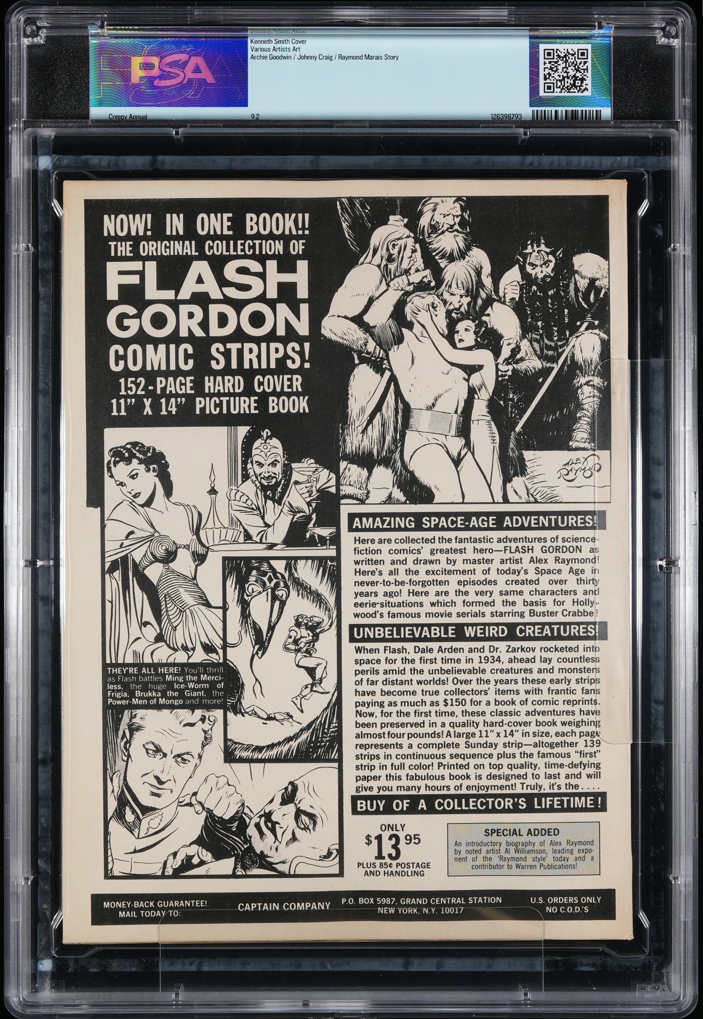 Creepy Annual #1 1971 Warren Publishing Smith Ditko Adams + Many More PSA 9.2