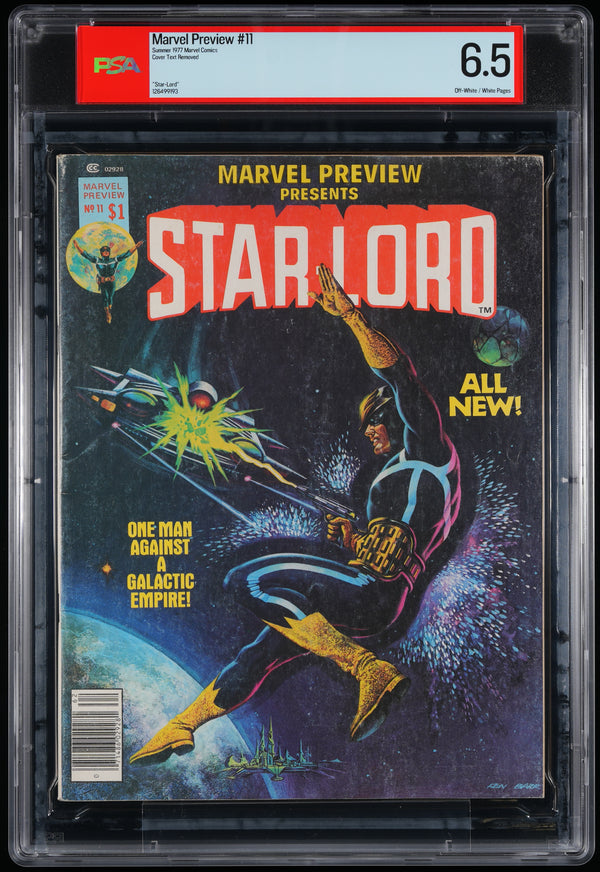 1977 Marvel Comics Preview #11 Star-Lord No Cover Text Variant PSA 6.5 GOTG MCU