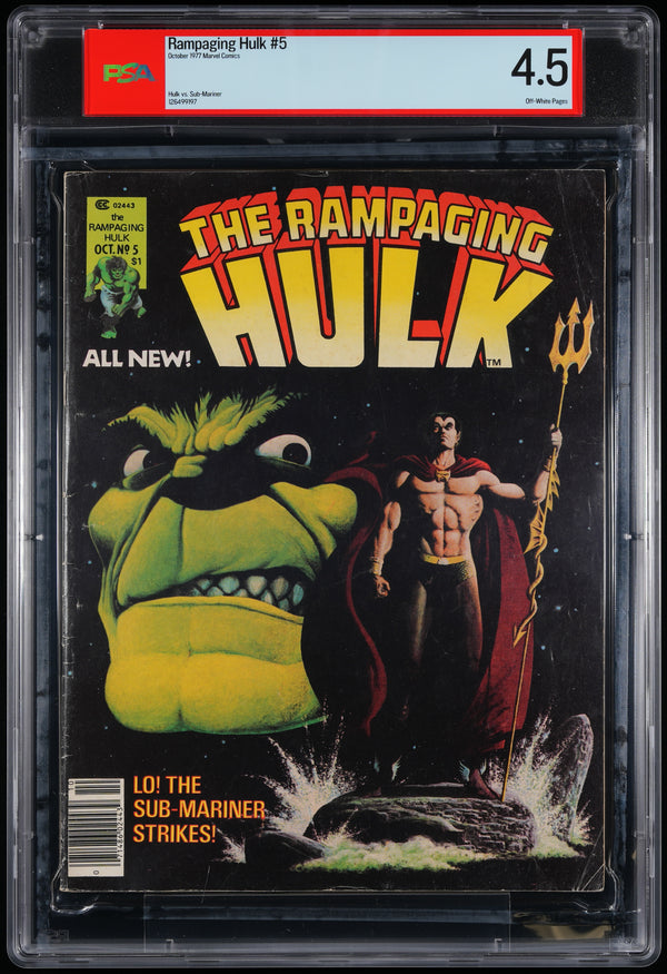 1977 Rampaging Hulk #5 Submariner Fight