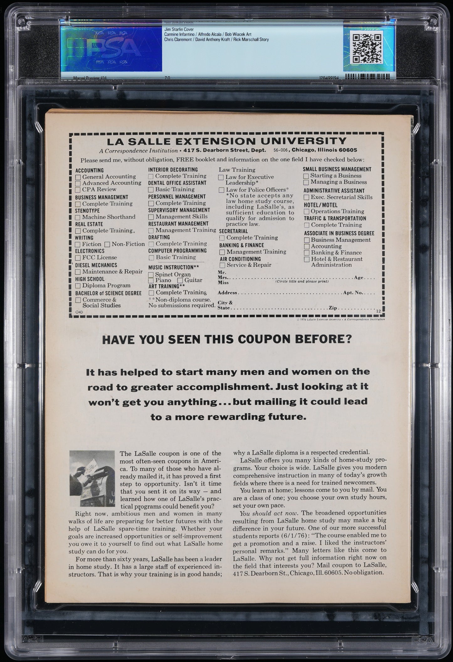 1978 MARVEL PREVIEW #14 Star Lord