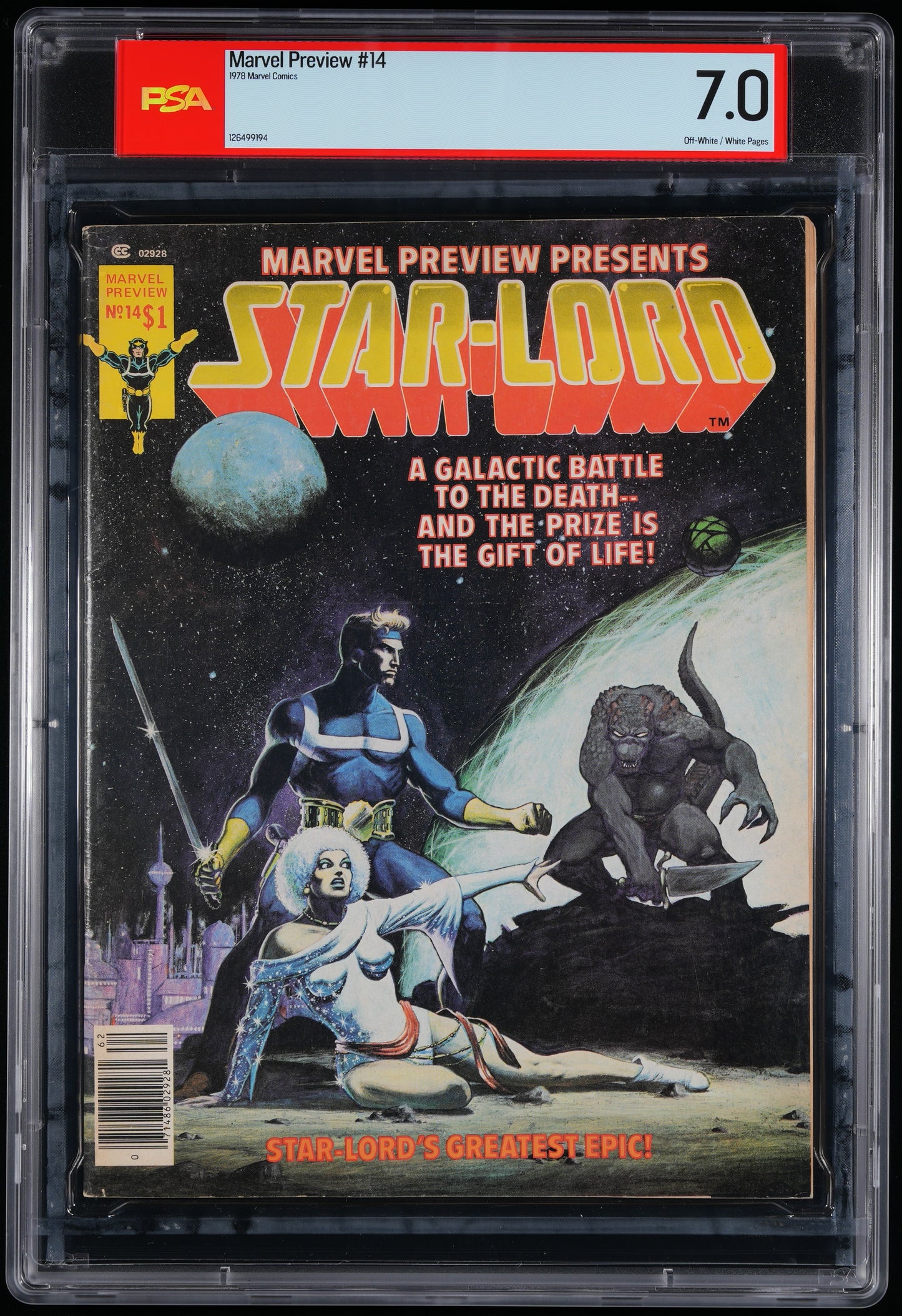 1978 MARVEL PREVIEW #14 Star Lord