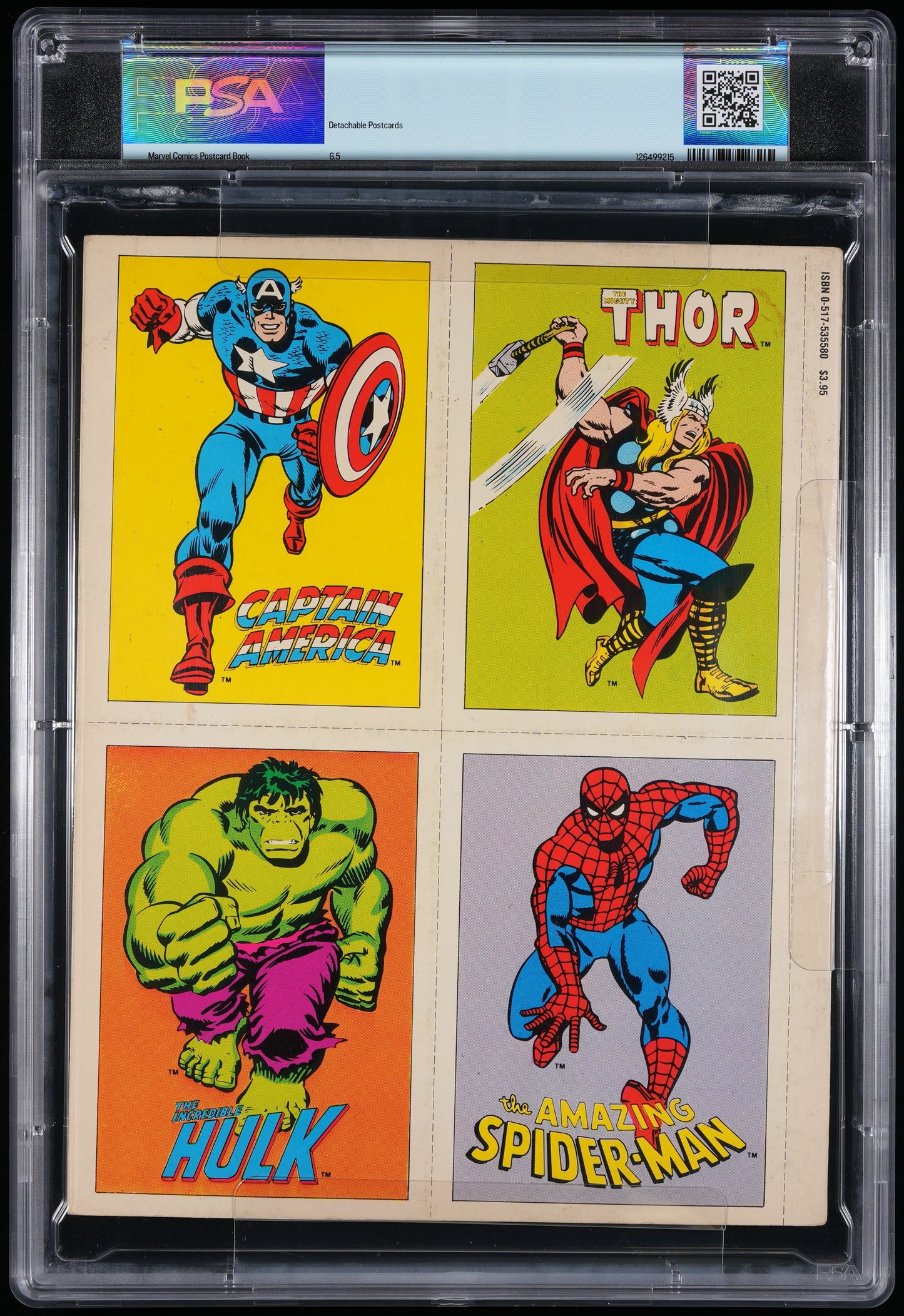 1978 Marvel Comics Detachable Super Hero Post Card Book