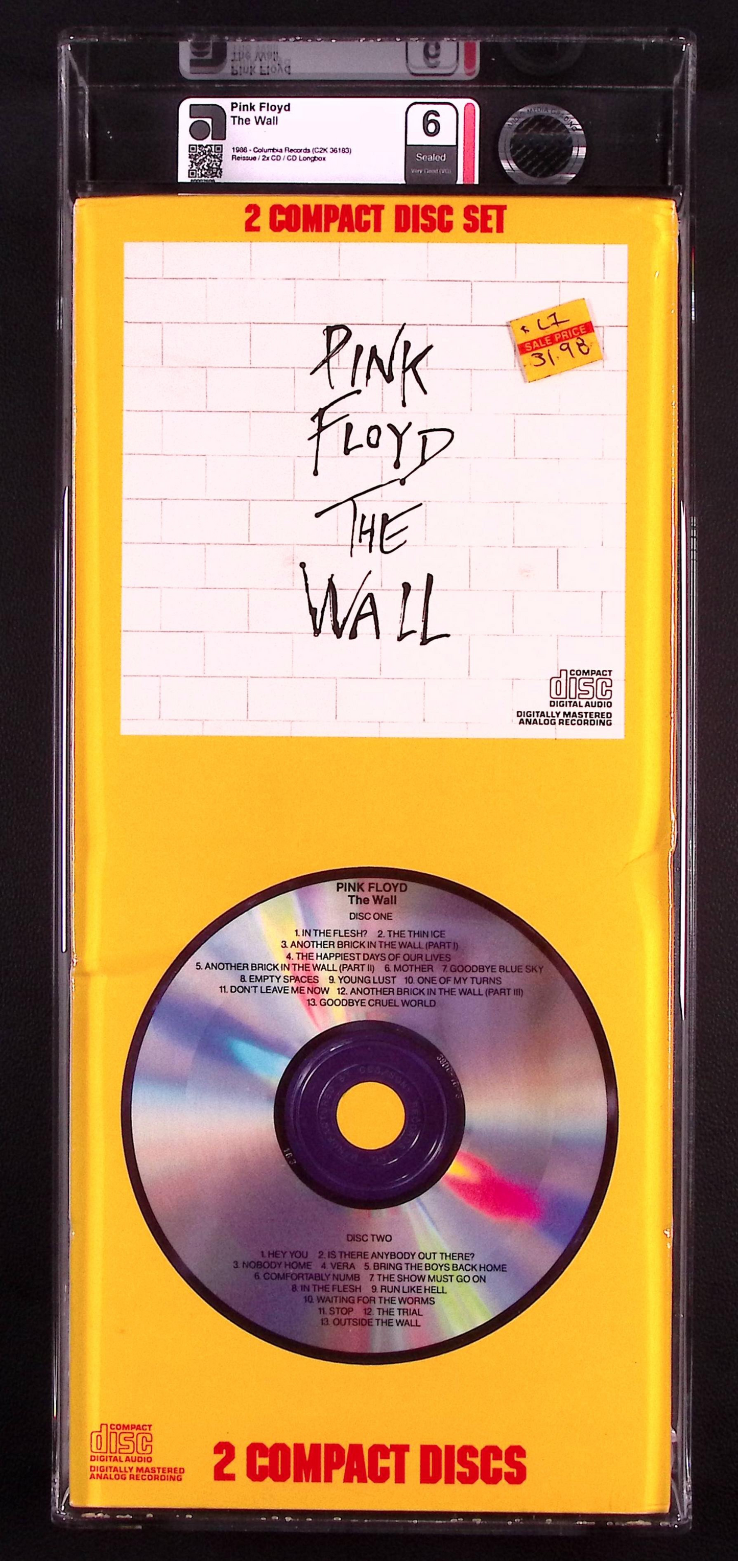 1986 Pink Floyd The Wall Longbox CD Reissue