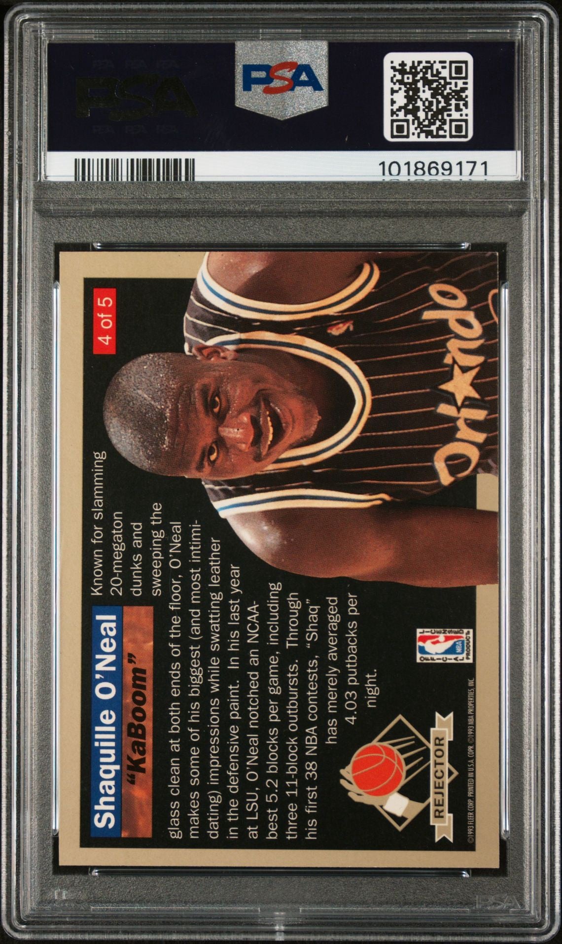 1992 Ultra Rejectors #4 Shaquille O'Neal