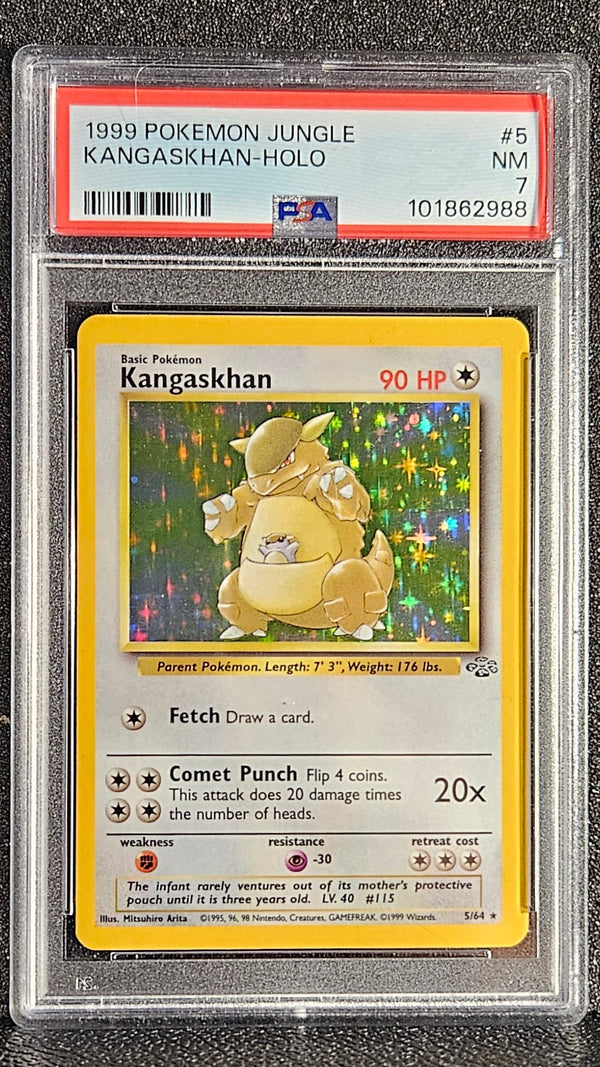 1999 Pokemon Jungle #5 Kangaskhan Holo Jungle PSA 7