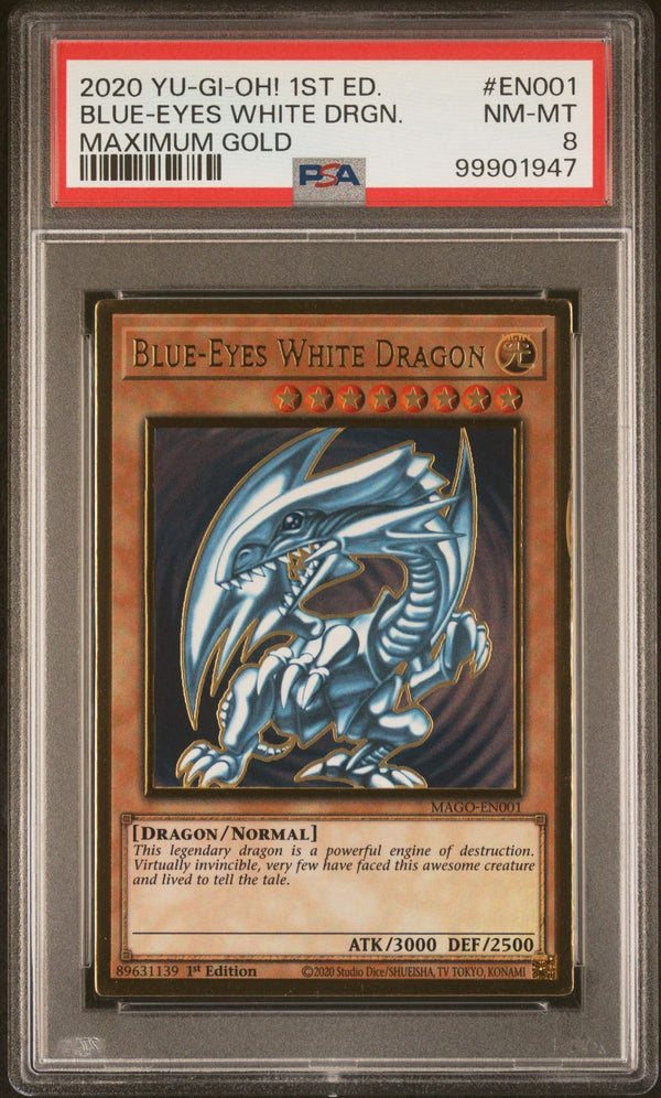 2020 Yu-Gi-Oh! Maximum Gold Blue-Eyes White Dragon 1st Ed
