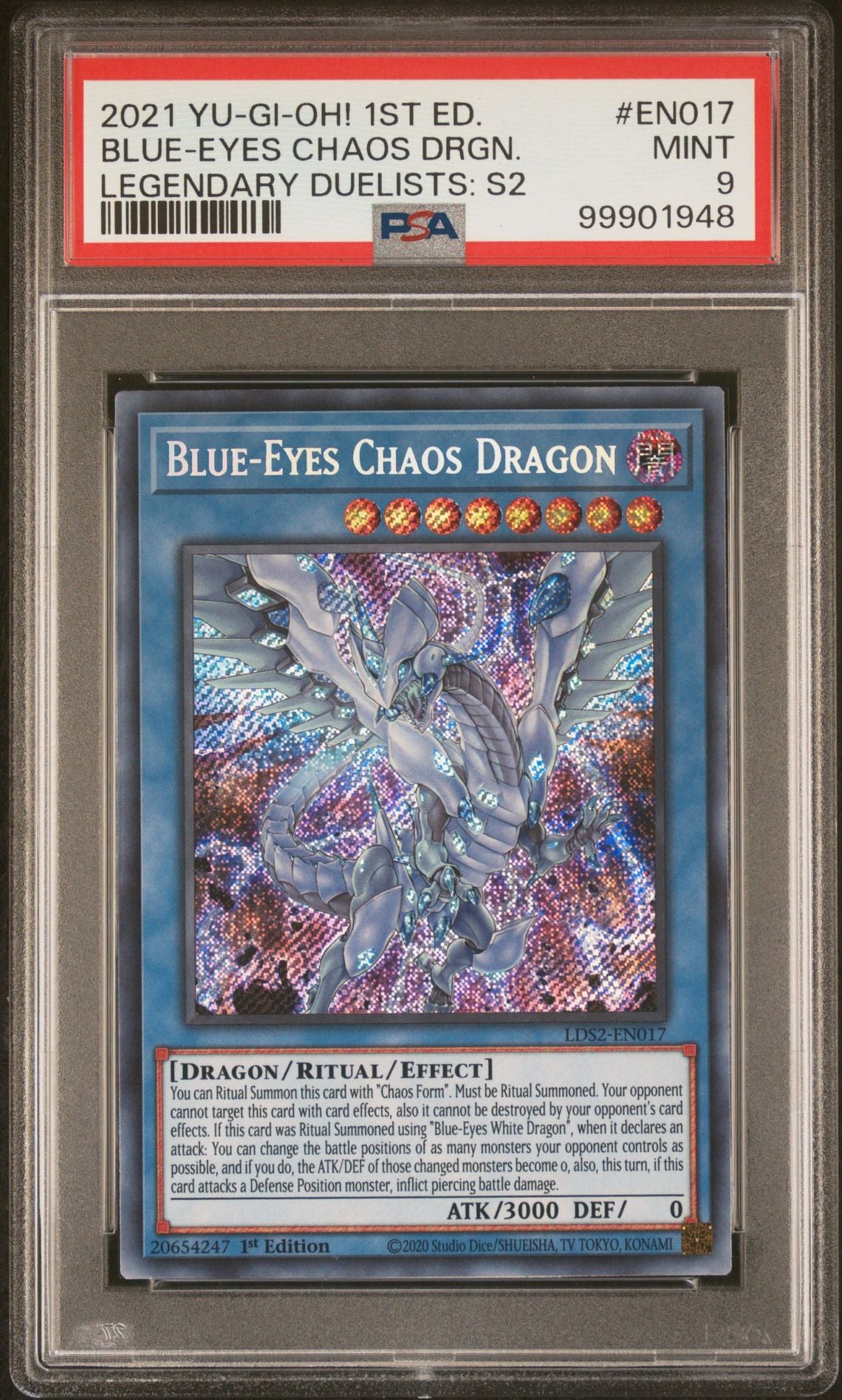 2021 Yu-Gi-Oh! 1st Ed EN017 Blue-Eyes Chaos Dragon