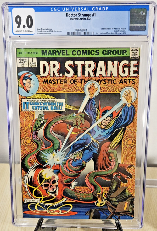 Doctor Strange # 1 CGC 9.0 1974 1st App SILVER DAGGER Marvel Comic Book Dr. 🔥