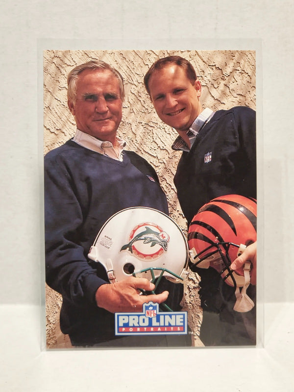 1992 Pro Line Portraits Collectibles Don Shula David Shula #8 Rookie RC HOF
