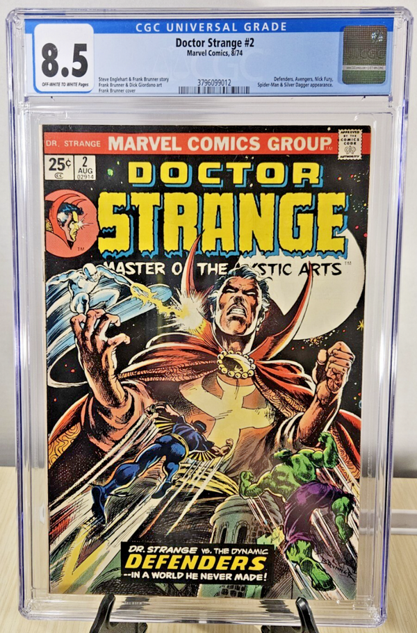 Doctor Dr. Strange # 2 1974 Marvel CGC 8.5 Avengers Defenders Dagger Spiderman