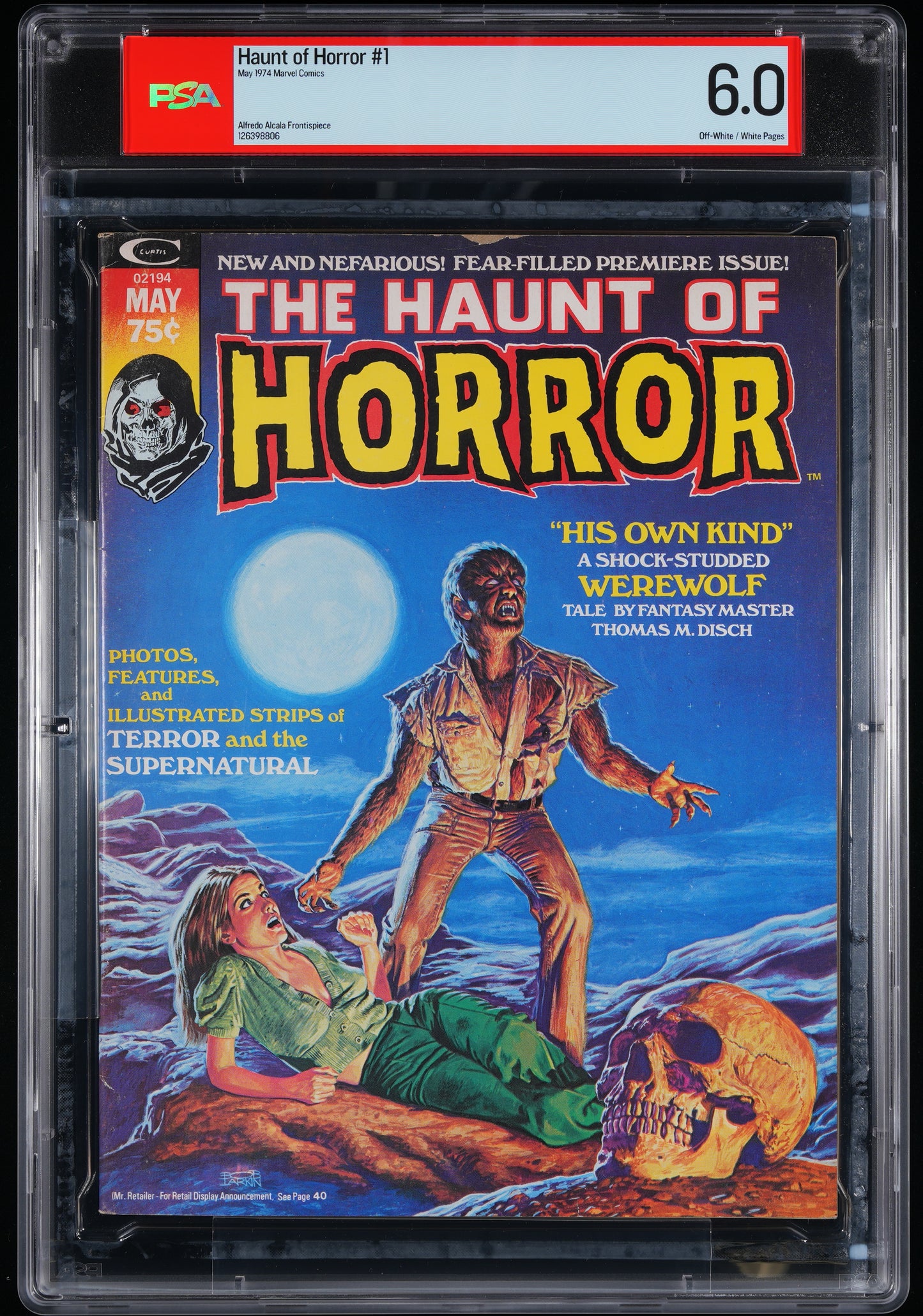 1974 Marvel Magazine The Haunt Of Horror #1