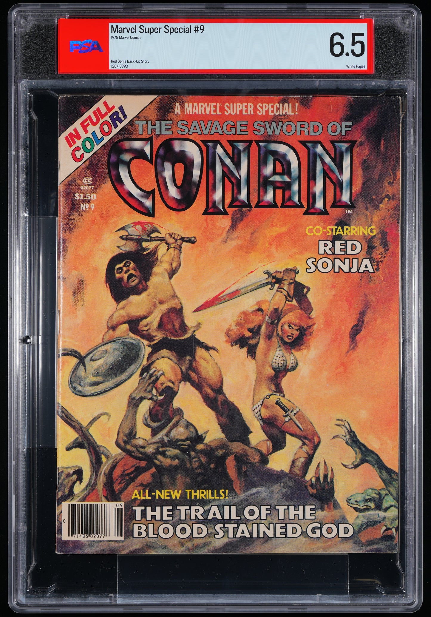 Marvel Super Special #9 Savage Sword Of Conan + Red Sonja 1978