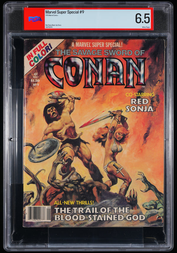 Marvel Super Special #9 Savage Sword Of Conan + Red Sonja 1978