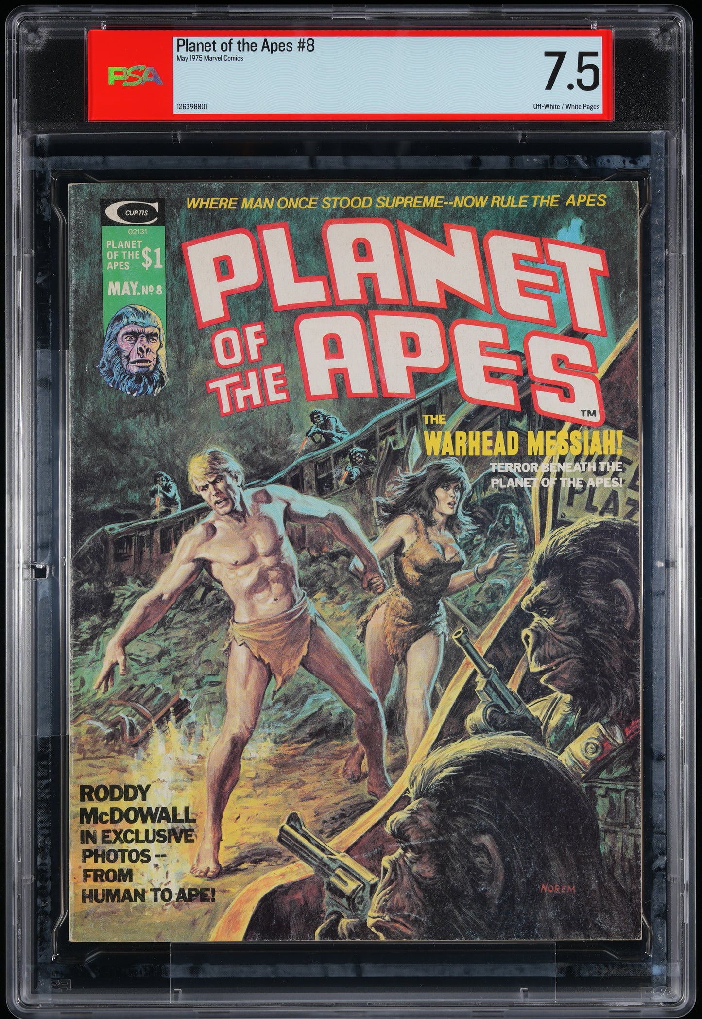 1975 Marvel Curtis Magazine Planet of the Apes Magazine #8