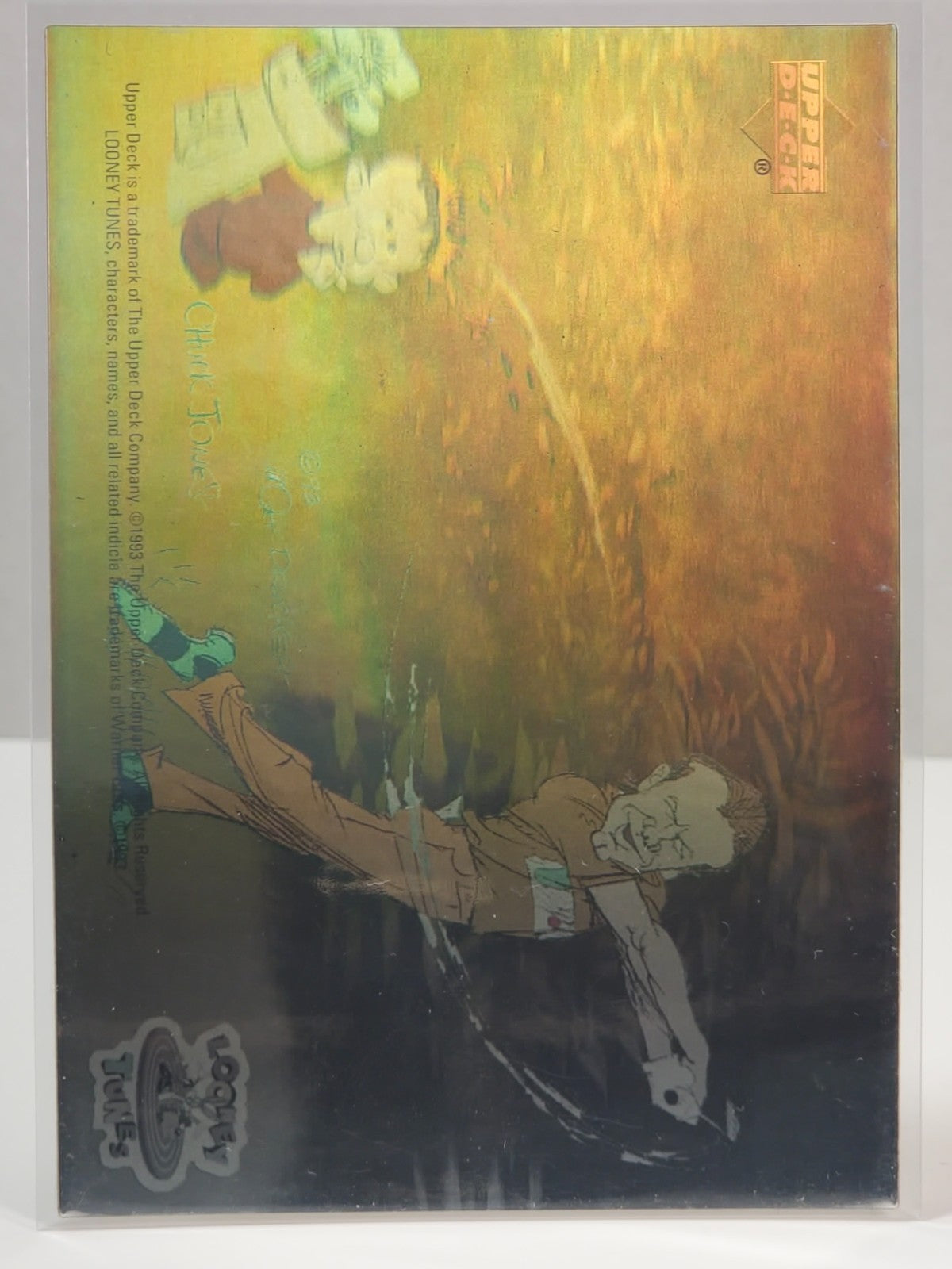 1993 Upper Deck in Adventures in Toon World 5 Hologram subset Jordan Gretzky 10