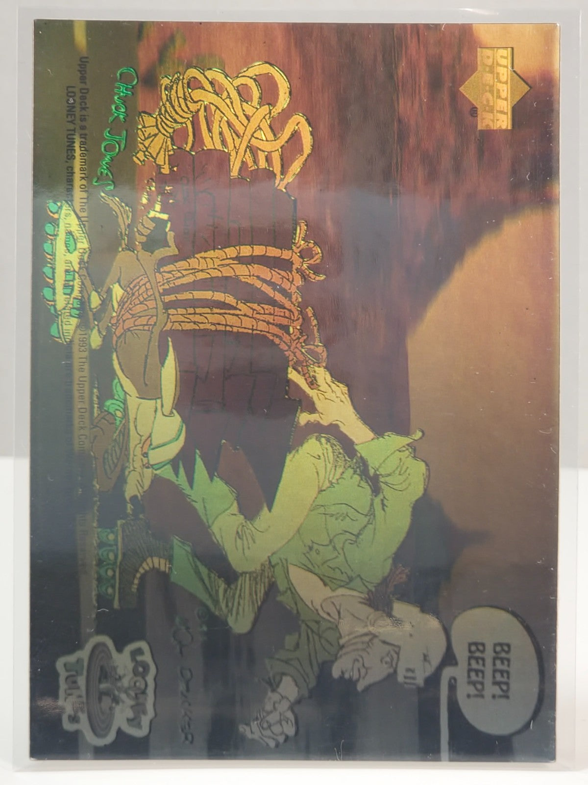 1993 Upper Deck in Adventures in Toon World 5 Hologram subset Jordan Gretzky 8