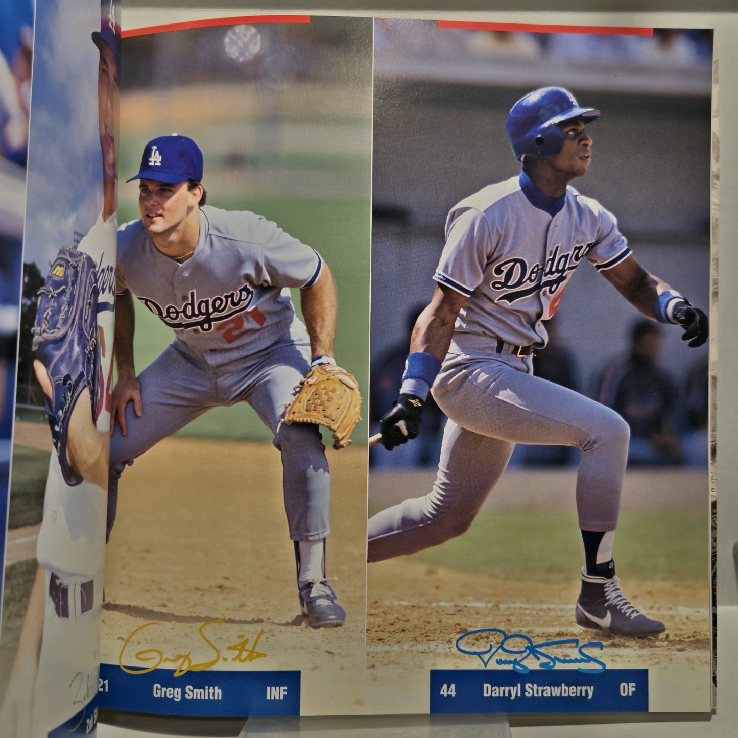 Los Angeles Dodgers Field Of Dreams 1991 MLB Baseball Yearbook Program Oversized 4