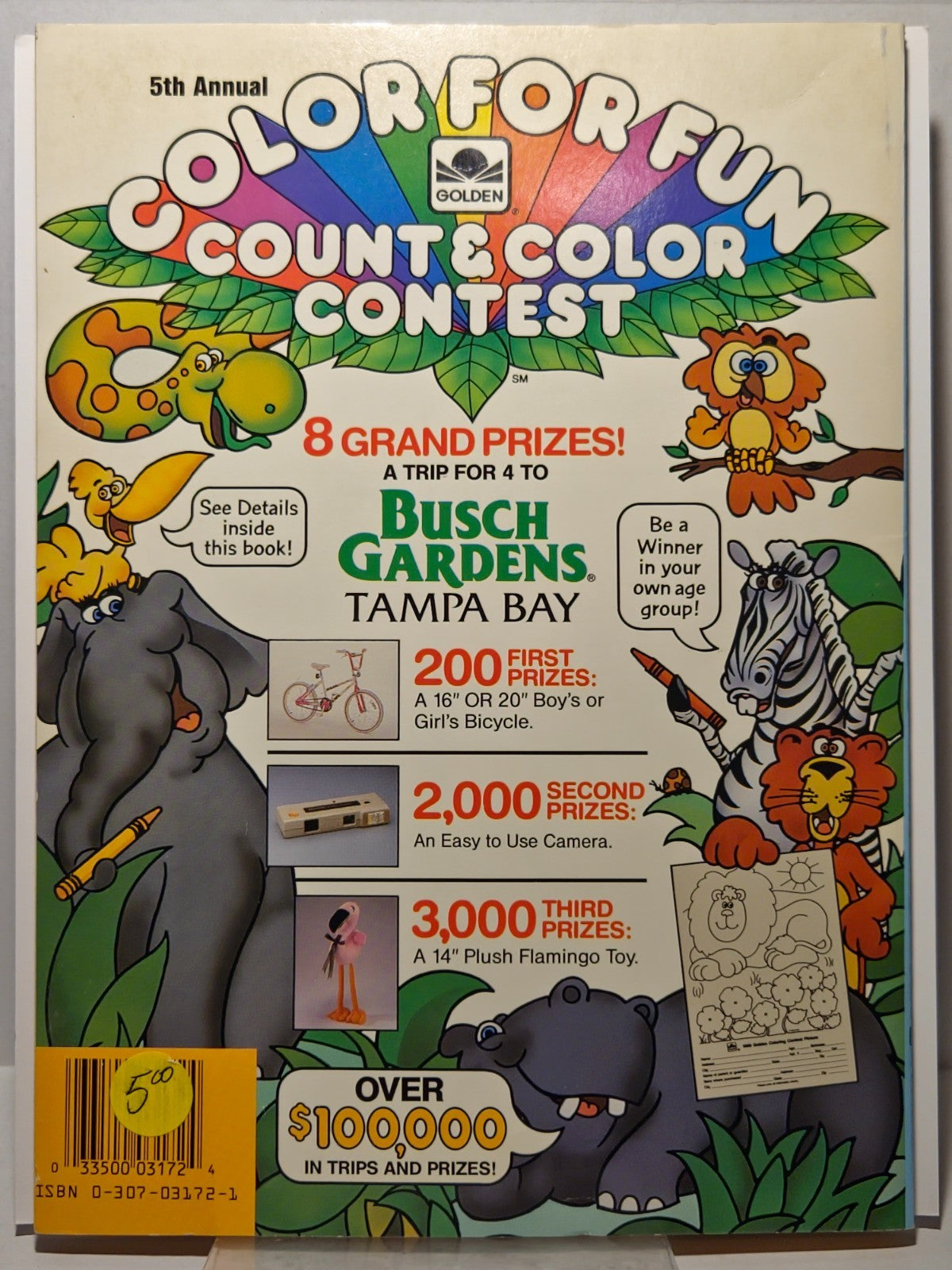 Hot Wheels A Giant Coloring Activity Book Golden Mattel 1988 5
