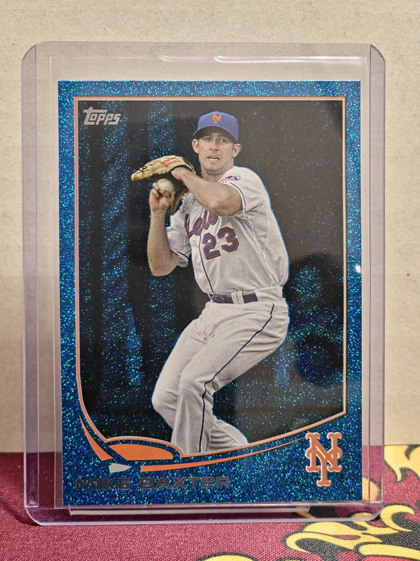 2013 Topps - Mike Baxter #365 Silver Slate Wrapper Redemption Blue Sparkle