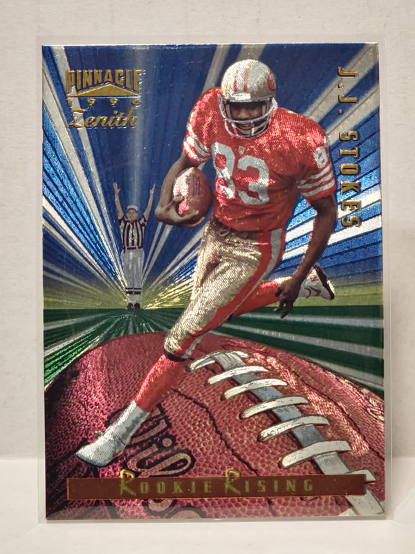 1996 Pinnacle Zenith Rookie Rising JJ Stokes #8