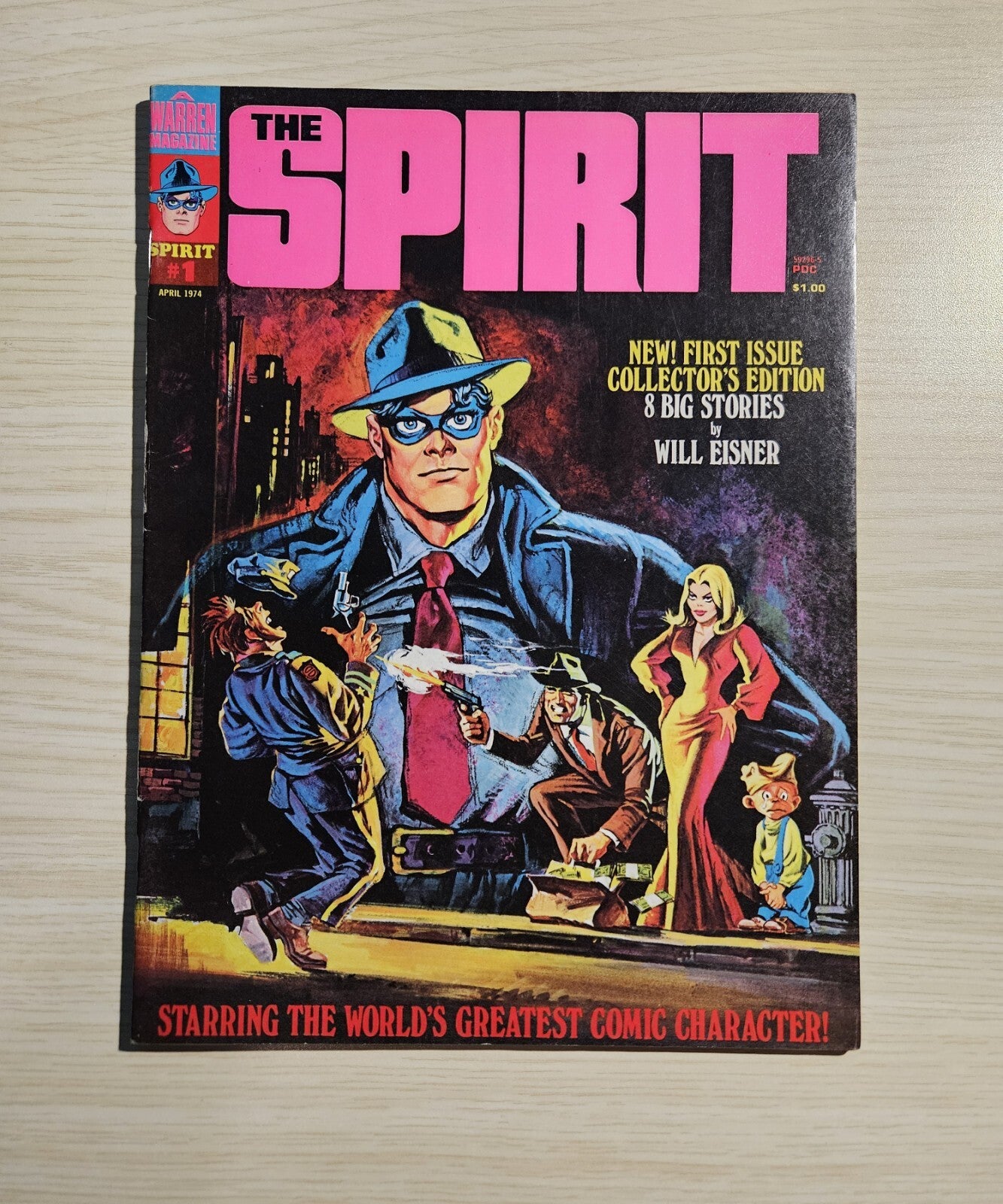 The Spirit Magazine #1 1974 Will Eisner, Basil Gogos cover Warren 1
