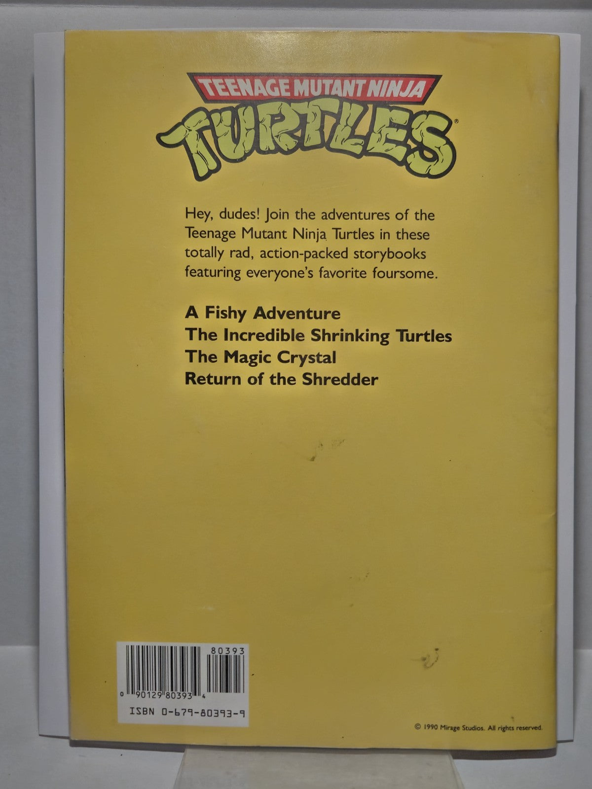 Teenage Mutant Ninja Turtles "A Fishy Adventure" Storybook Random House 1990 2