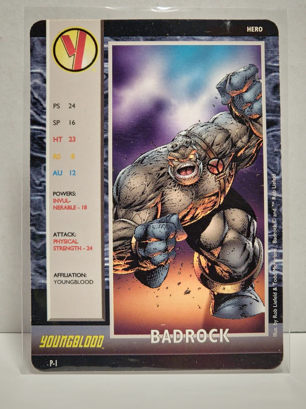 Youngblood Power Card Badrock Promo Image P-1 Card