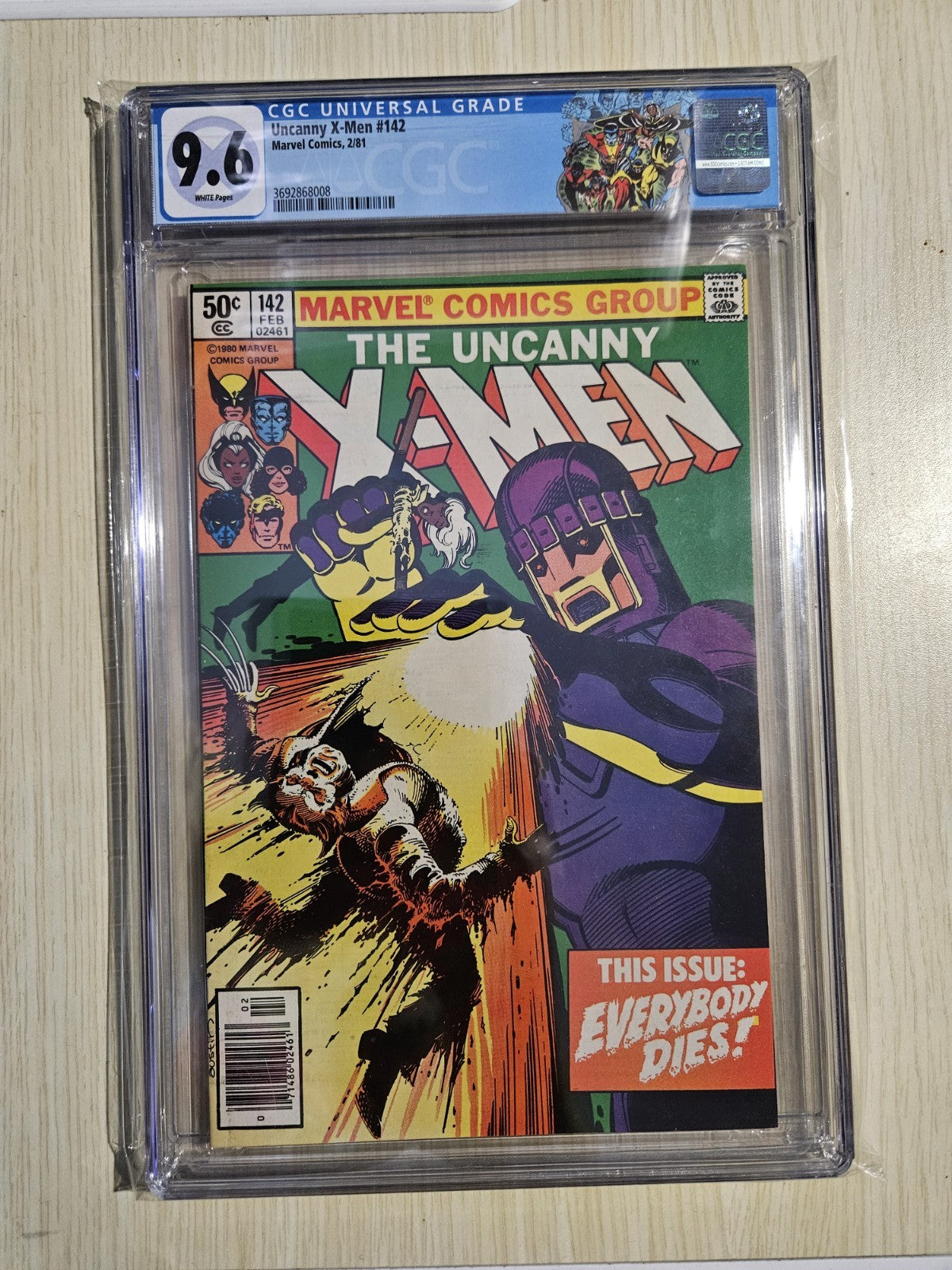 💎 UNCANNY X-MEN 141 142 CGC 9.6 ❄️ WP Days of Future Past Movie ARC 1981 MARVEL 5