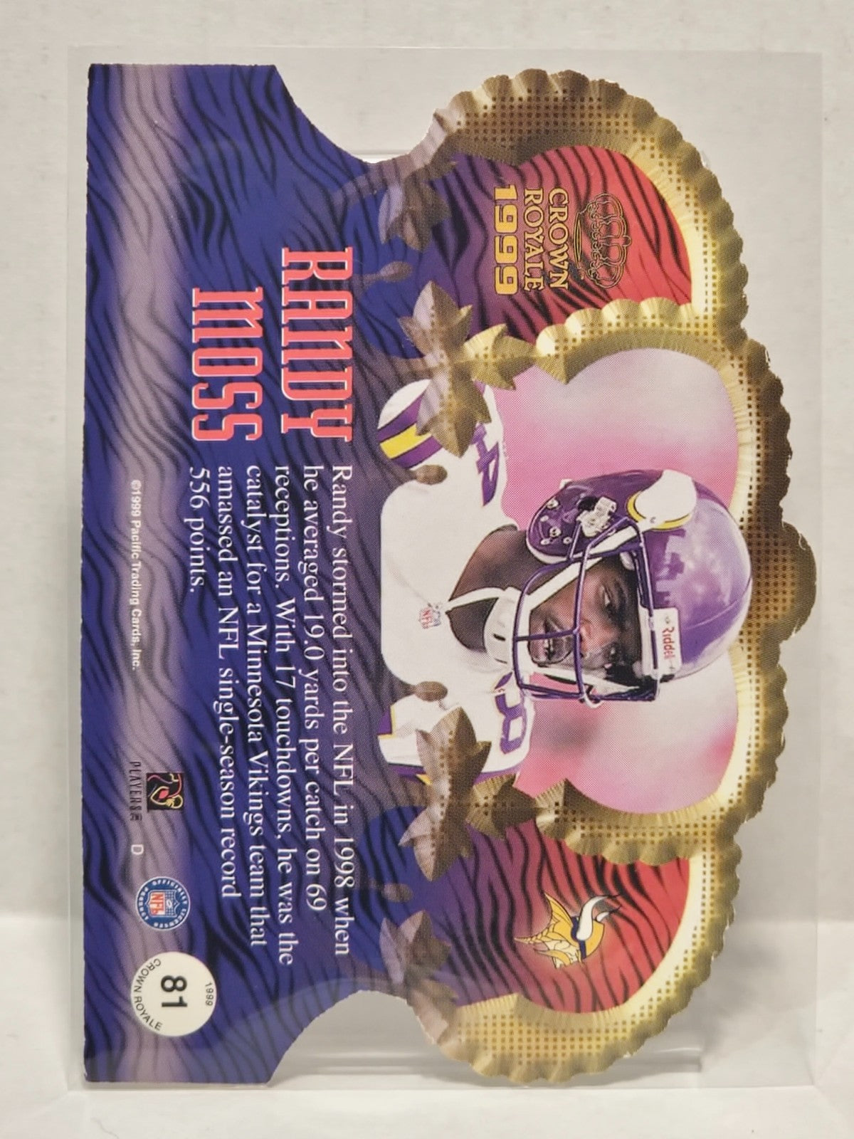 1999 Pacific Crown Royale Die-Cut #81 Randy Moss 2