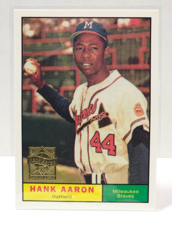 2000 Topps - Hank Aaron Reprints Hank Aaron #8 1961 Topps
