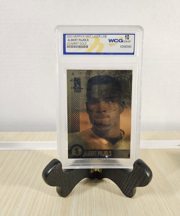 Albert Pujols 2003 Laser Line Gold Card Graded WCG GEM MINT 10 Cardinals