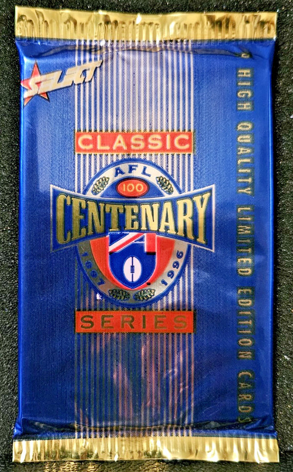 1996 Select Centenary Classic Metal AFL Rugby Card Pack RARE Sealed X1