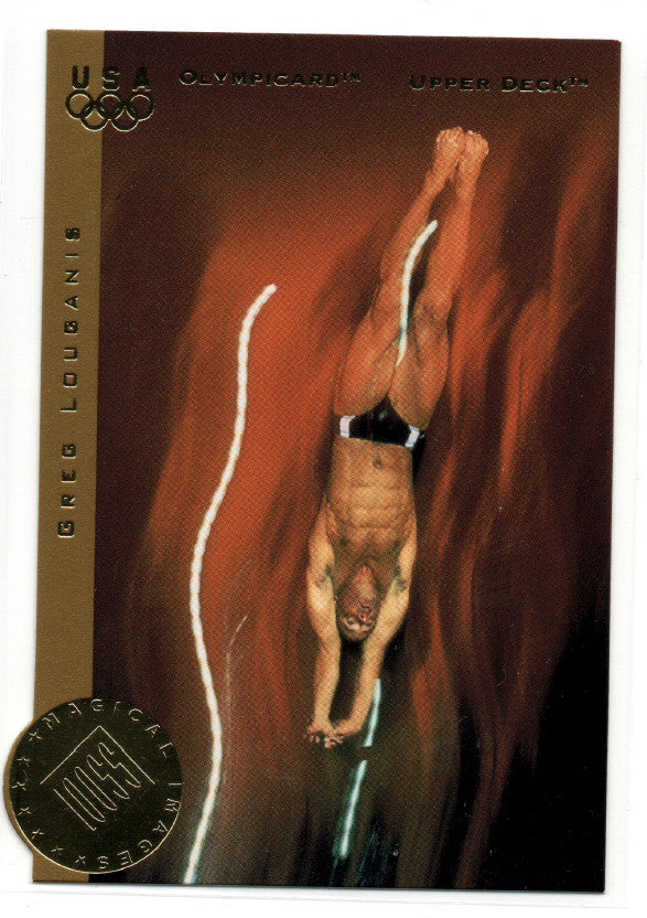 1996 Upper Deck Olympicard - Magical Images Greg Louganis #MI17 (RC)