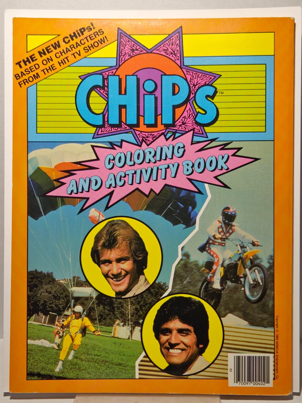 Chips TV Coloring & Activity Book 1983 UNUSED Coloring Book CHiPs Estrada 2