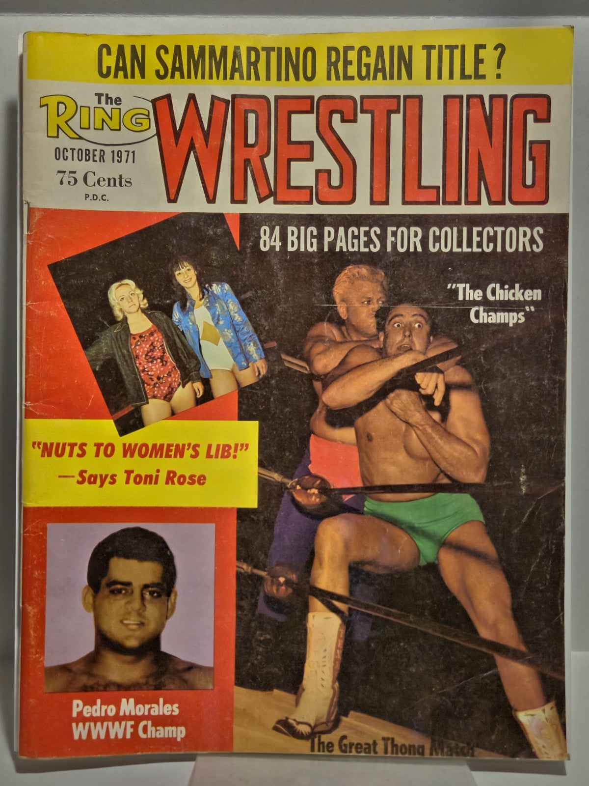 The Ring Wrestling Magazine - October 1971 WWF The Great Thong Match Champ Pedro 1