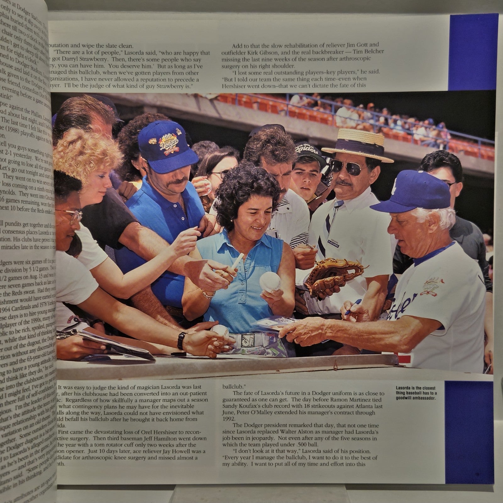 Los Angeles Dodgers Field Of Dreams 1991 MLB Baseball Yearbook Program Oversized 2