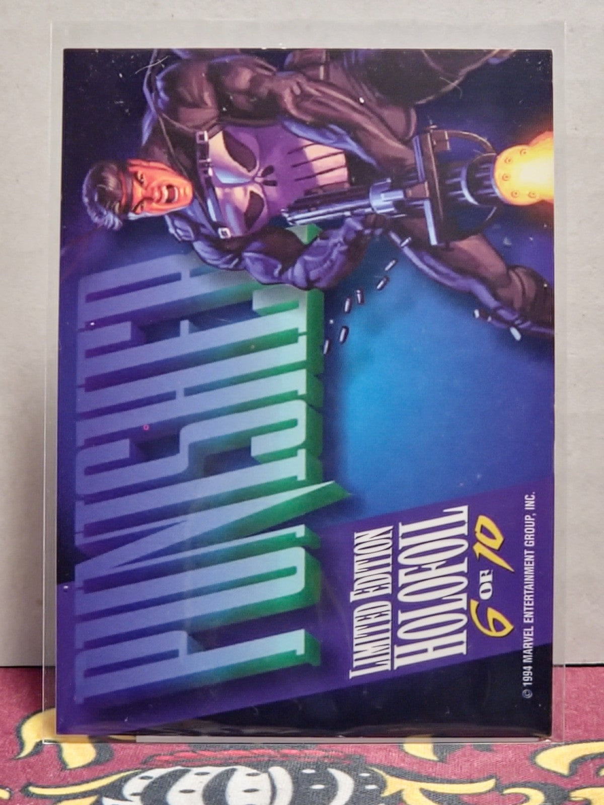 1994 Marvel Masterpieces Punisher Holofoil Silver #6 2