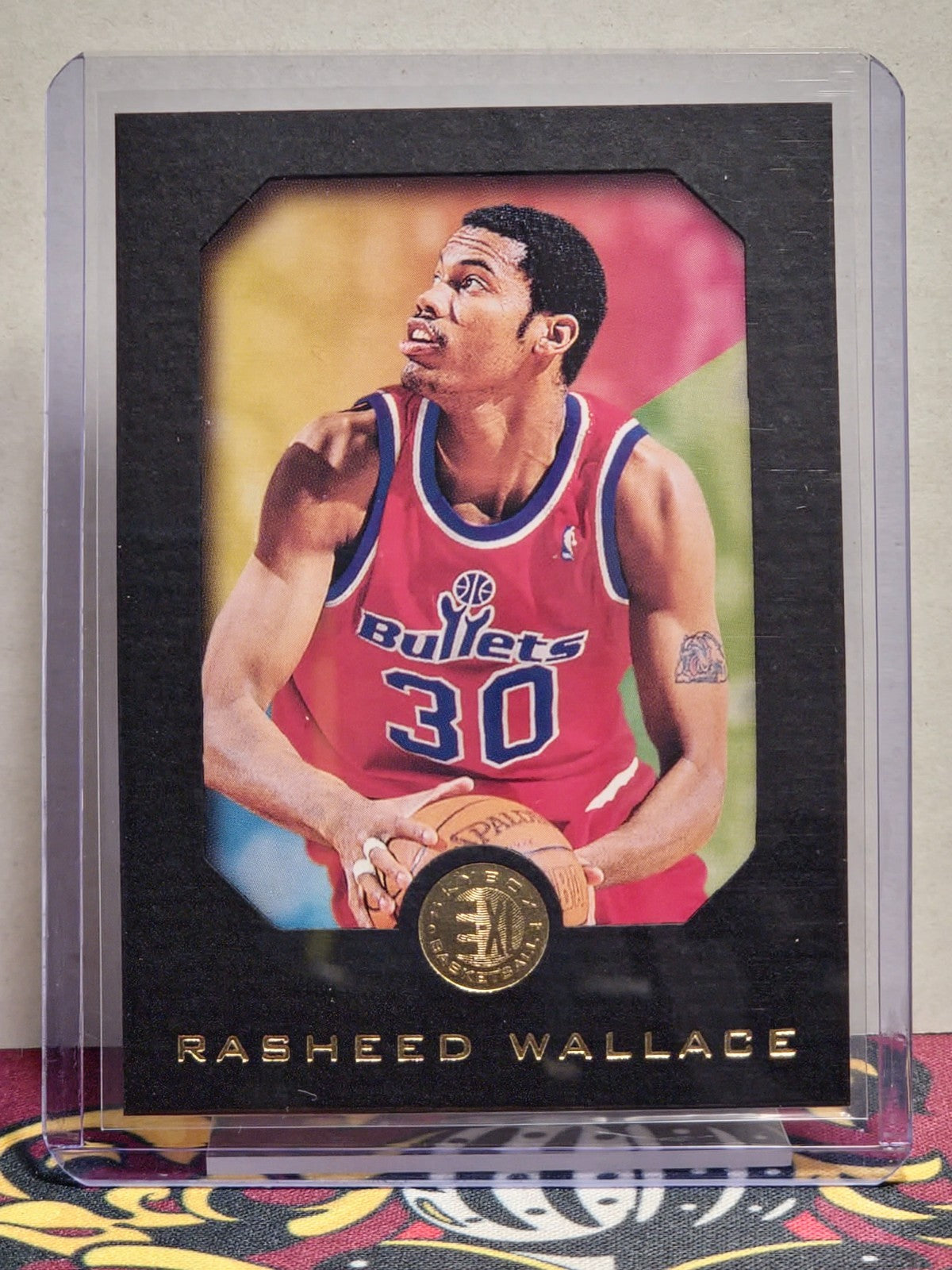 1995-96 SkyBox E-XL #90 Rasheed Wallace Washington Bullets Rookie 1