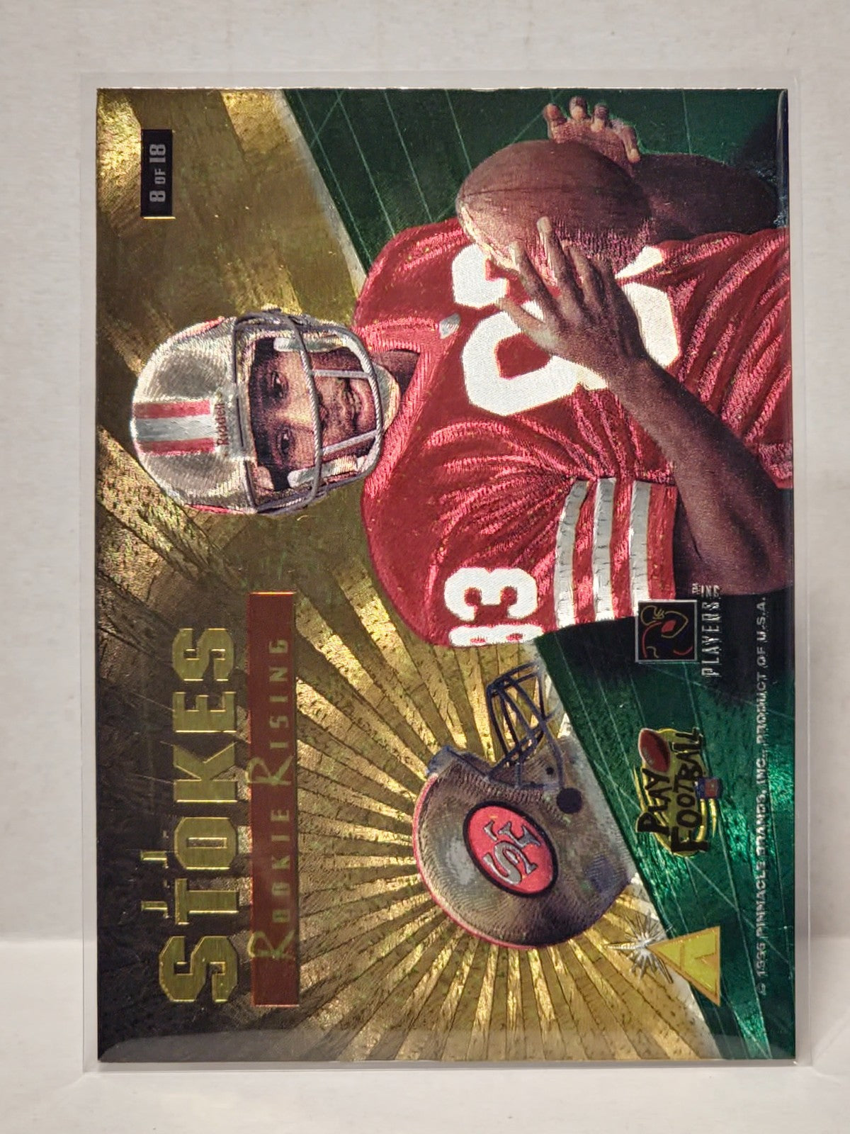 1996 Pinnacle Zenith Rookie Rising JJ Stokes #8 2
