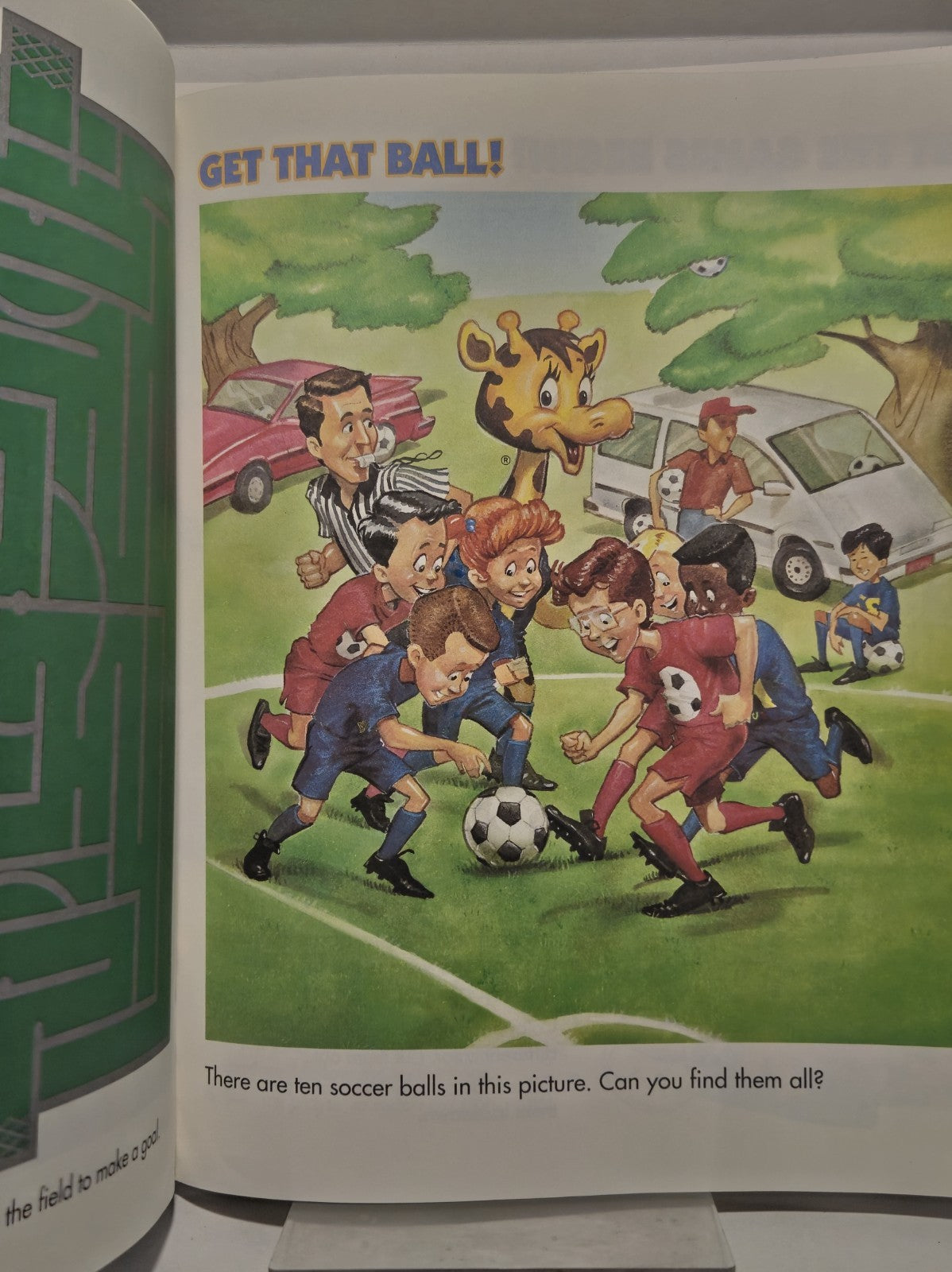 Toys R Us World of Soccer Color & Activity Book Geoffrey's 1993 4