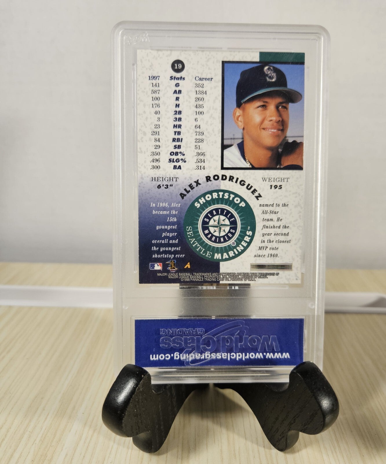 1998 Pinnacle Mint Collection Alex Rodriguez #19 Bronze WCG 10 GEM MT Seattle 3