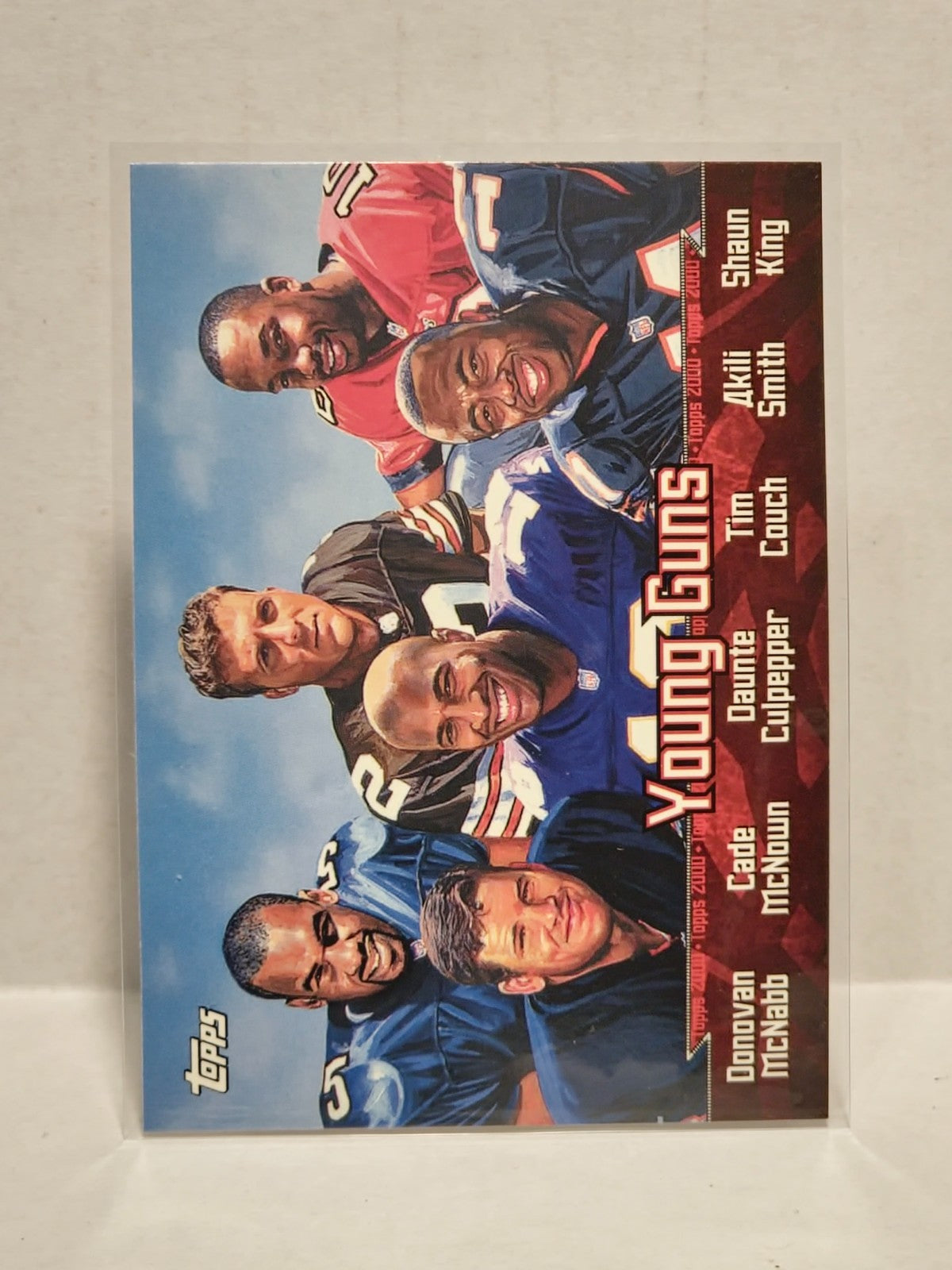 2000 Topps NFL Combos TC6 Young Guns McNabb Couch Culpepper McNown 1
