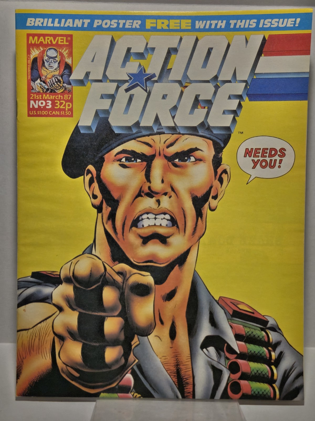 Action Force #1-5 G.I. Joe, Marvel UK Comic Magazine 1987 HIGH GRADES 5