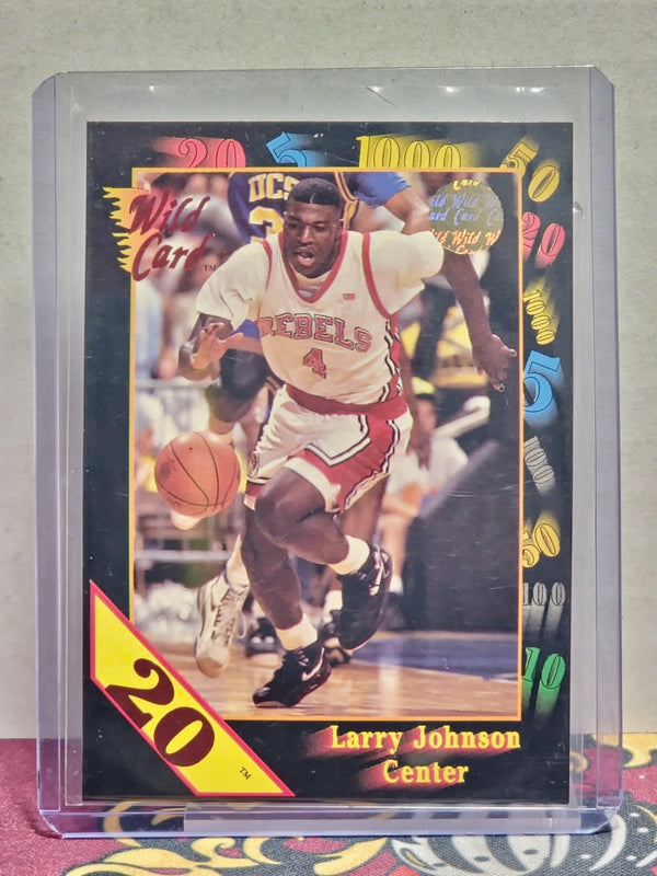 1992 Wild Card Collegiate 20 Stripe Larry Johnson #24