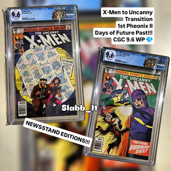 💎 UNCANNY X-MEN 141 142 CGC 9.6 ❄️ WP Days of Future Past Movie ARC 1981 MARVEL