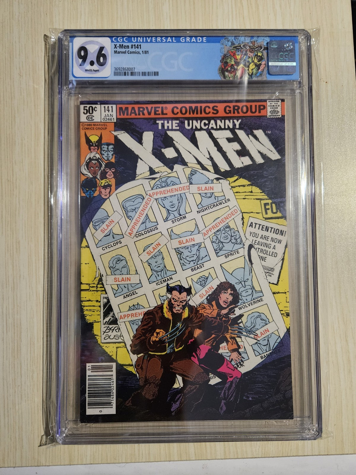 💎 UNCANNY X-MEN 141 142 CGC 9.6 ❄️ WP Days of Future Past Movie ARC 1981 MARVEL 2