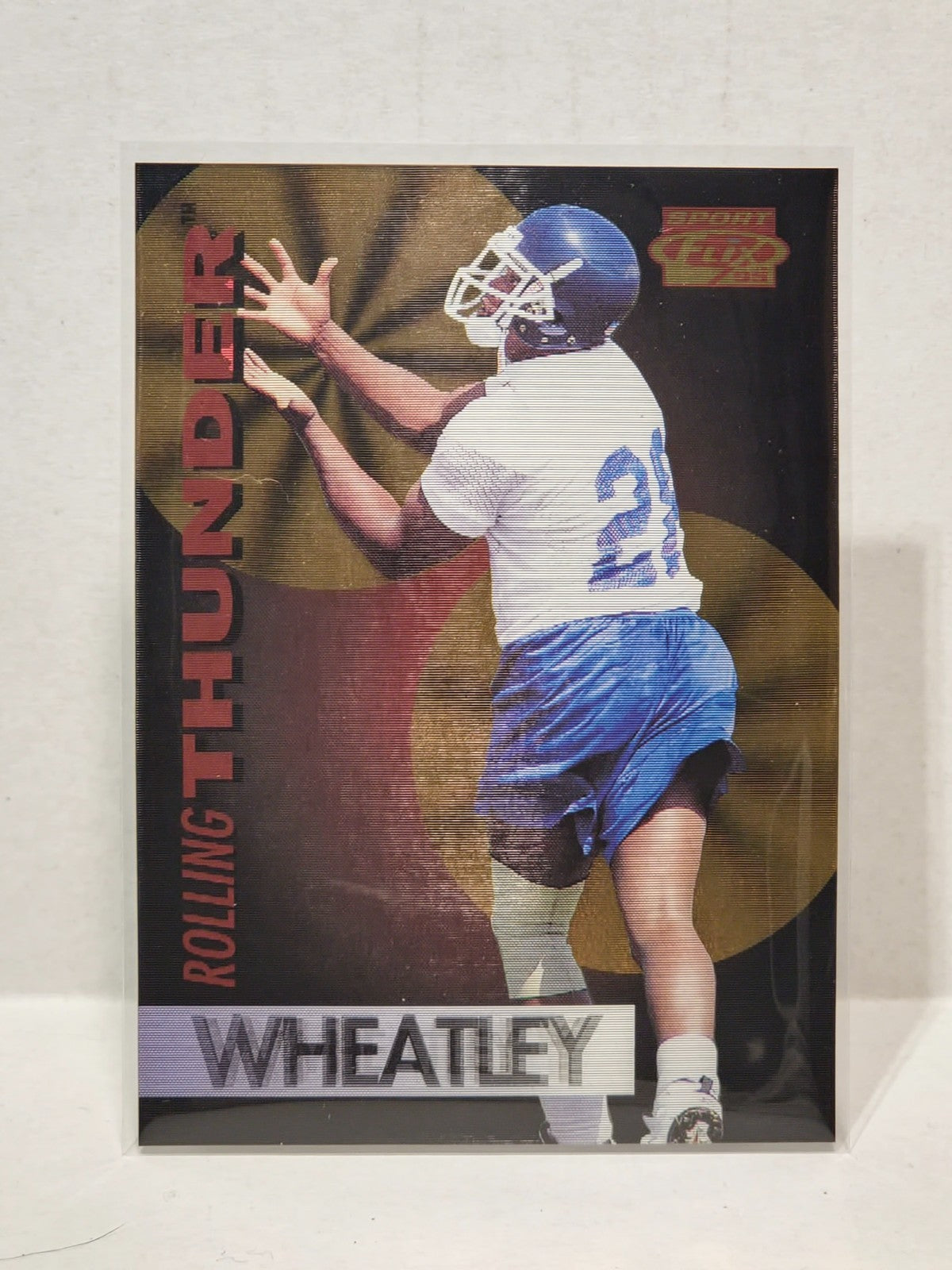 1995 Sportflix Rolling Thunder Tyrone Wheatley #6 Rookie RC 1