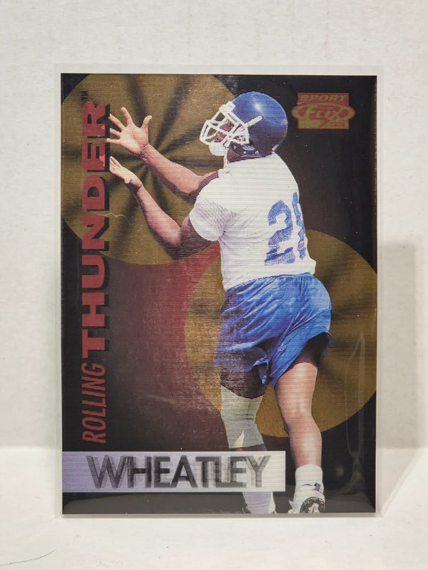 1995 Sportflix Rolling Thunder Tyrone Wheatley #6 Rookie RC