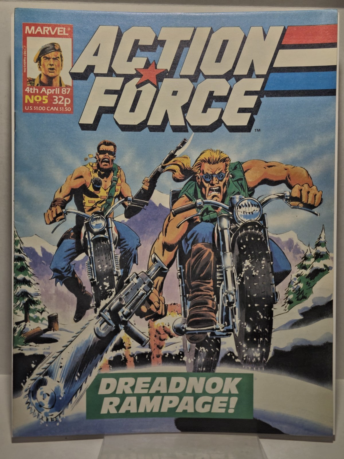Action Force #1-5 G.I. Joe, Marvel UK Comic Magazine 1987 HIGH GRADES 9